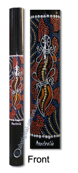 Bamboo Didgeridoo With Aboriginal Dot Art Painted