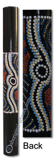 Bamboo Didgeridoo With Aboriginal Dot Art Painted