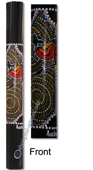 Bamboo Didgeridoo With Aboriginal Dot Art Painted
