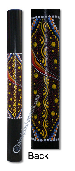 Bamboo Didgeridoo With Aboriginal Dot Art Painted