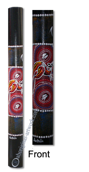 Bamboo Didgeridoo With Aboriginal Dot Art Painted