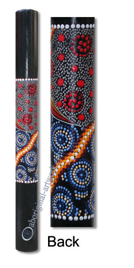 Bamboo Didgeridoo With Aboriginal Dot Art Painted