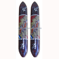 Aboriginal Dot Art Wooden Clap Stick Or Music Stick