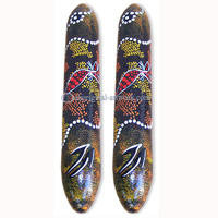 Aboriginal Dot Art Wooden Clap Stick Or Music Stick