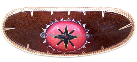 Terracotta Bowl With Aboriginal Dot Painted