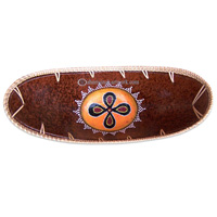 Terracotta Bowl With Aboriginal Dot Painted