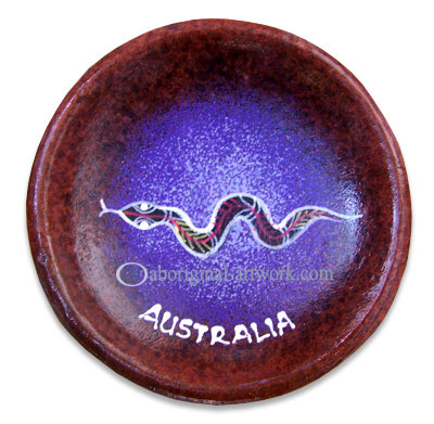 Terracotta Bowl With Aboriginal Dot Painted