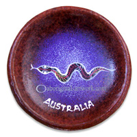 Terracotta Bowl With Aboriginal Dot Painted