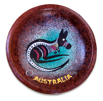 Terracotta Bowl With Aboriginal Dot Painted