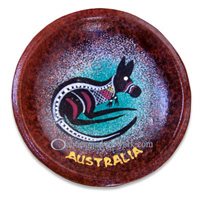 Terracotta Bowl With Aboriginal Dot Painted