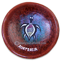 Terracotta Bowl With Aboriginal Dot Painted
