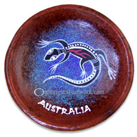 Terracotta Bowl With Aboriginal Dot Painted