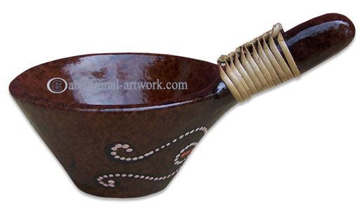 Terracotta Bowl With Aboriginal Dot Painted