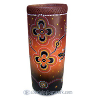 Terracotta Vase With Aboriginal Dot Painted