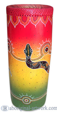 Terracotta Vase With Aboriginal Dot Painted