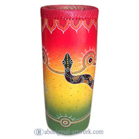 Terracotta Vase With Aboriginal Dot Painted