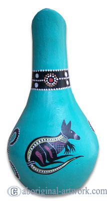 Terracotta Vase With Aboriginal Dot Painted