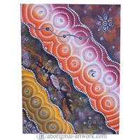 Aboriginal Dot Art Painting On Canvas