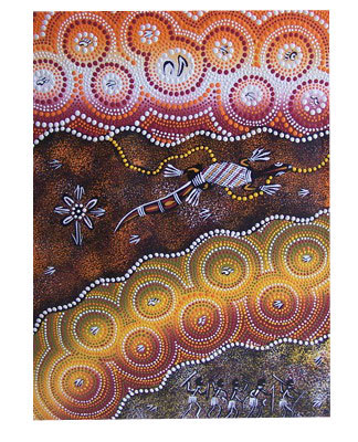 Aboriginal Dot Art Painting On Canvas