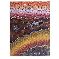 Aboriginal Dot Art Painting On Canvas