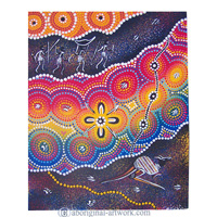 Aboriginal Dot Art Painting On Canvas