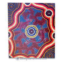 Aboriginal Dot Art Painting On Canvas