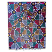 Aboriginal Dot Art Painting On Canvas