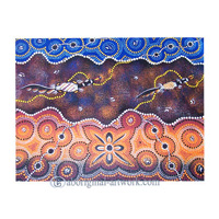 Aboriginal Dot Art Painting On Canvas