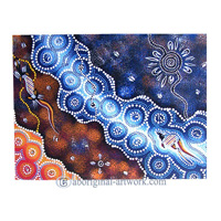 Aboriginal Dot Art Painting On Canvas