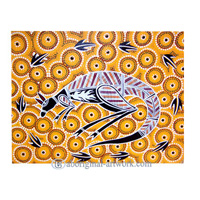 Aboriginal Dot Art Painting On Canvas