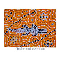 Aboriginal Dot Art Painting On Canvas
