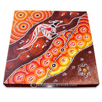 Aboriginal Dot Art Painting On Canvas