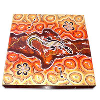 Aboriginal Dot Art Painting On Canvas