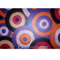 Aboriginal Dot Art Painting On Canvas