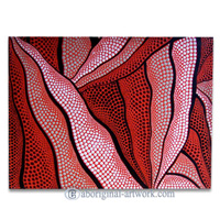 Aboriginal Dot Art Painting On Canvas