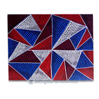 Aboriginal Dot Art Painting On Canvas