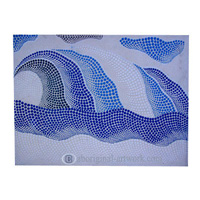 Aboriginal Dot Art Painting On Canvas