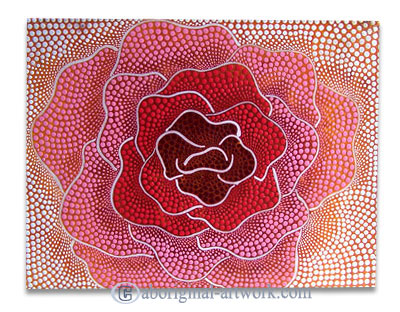 Aboriginal Dot Art Painting On Canvas