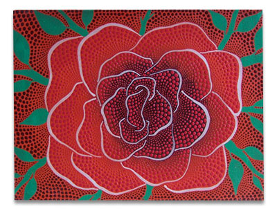 Aboriginal Dot Art Painting On Canvas