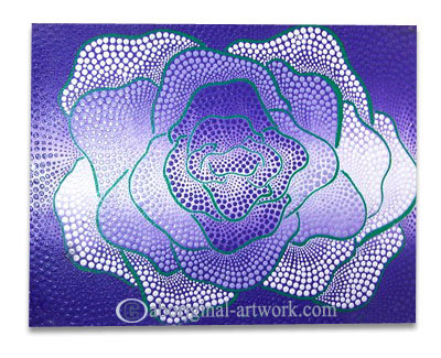 Aboriginal Dot Art Painting On Canvas