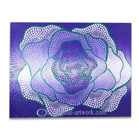 Aboriginal Dot Art Painting On Canvas