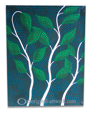 Aboriginal Dot Art Painting On Canvas