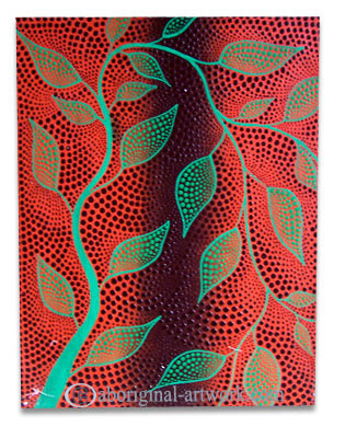 Aboriginal Dot Art Painting On Canvas
