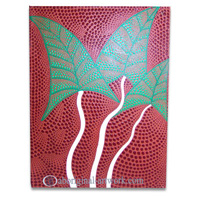 Aboriginal Dot Art Painting On Canvas