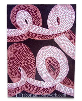 Aboriginal Dot Art Painting On Canvas