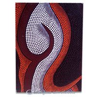Aboriginal Dot Art Painting On Canvas