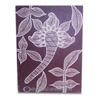 Aboriginal Dot Art Painting On Canvas