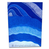 Aboriginal Dot Art Painting On Canvas