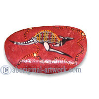 Aboriginal Handpainted Message Stone