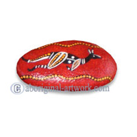 Aboriginal Handpainted Message Stone